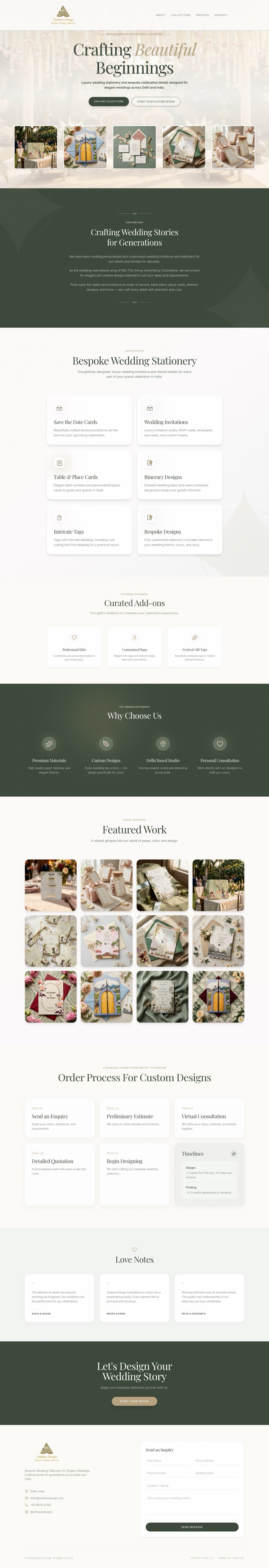 Ambare Design, full site